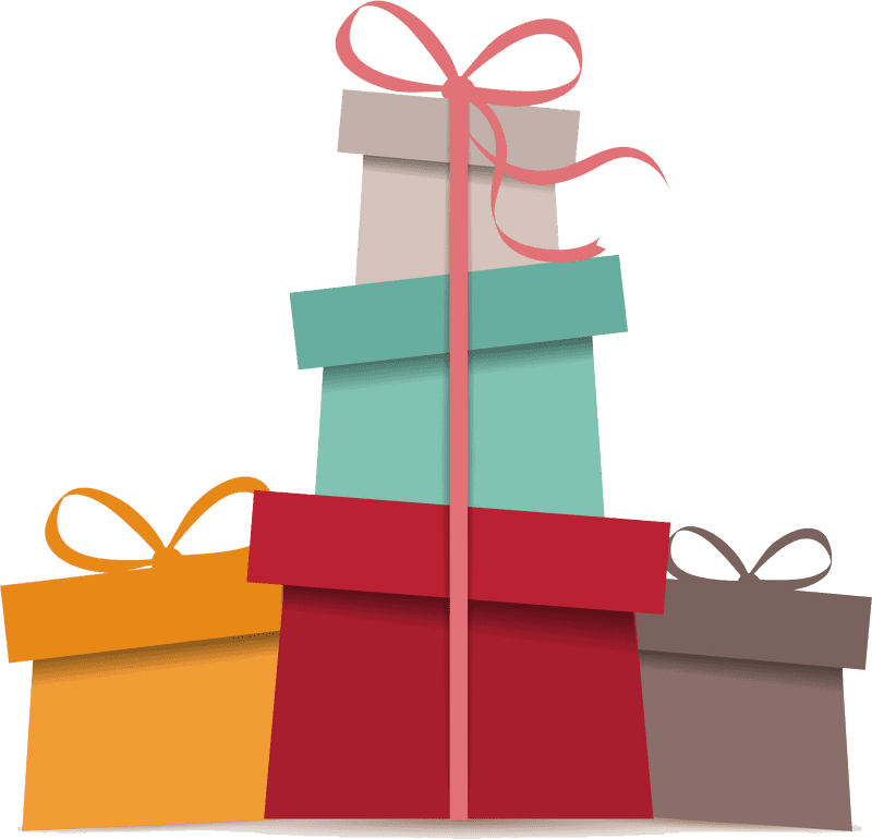 Colorful Gift Stacks for Every Occasion PNG