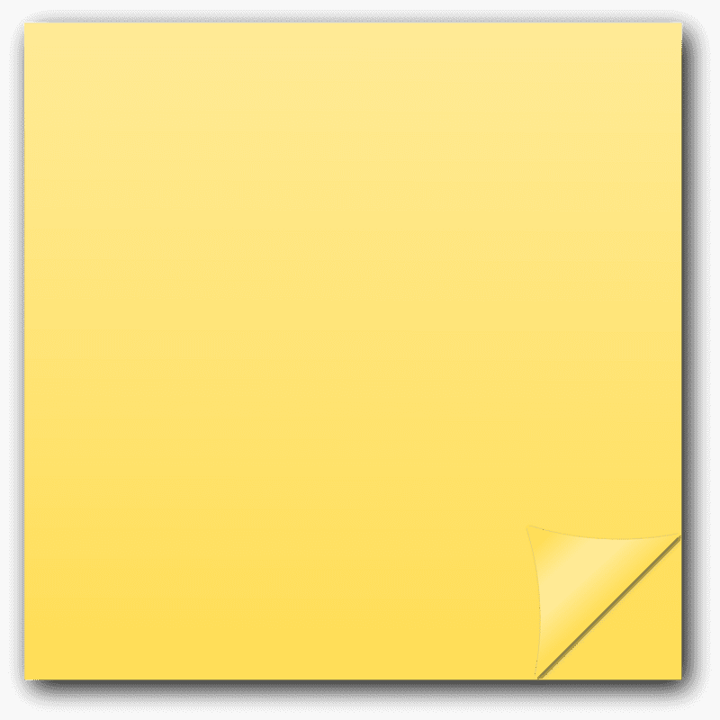 Bright Ideas on a Sticky Note PNG