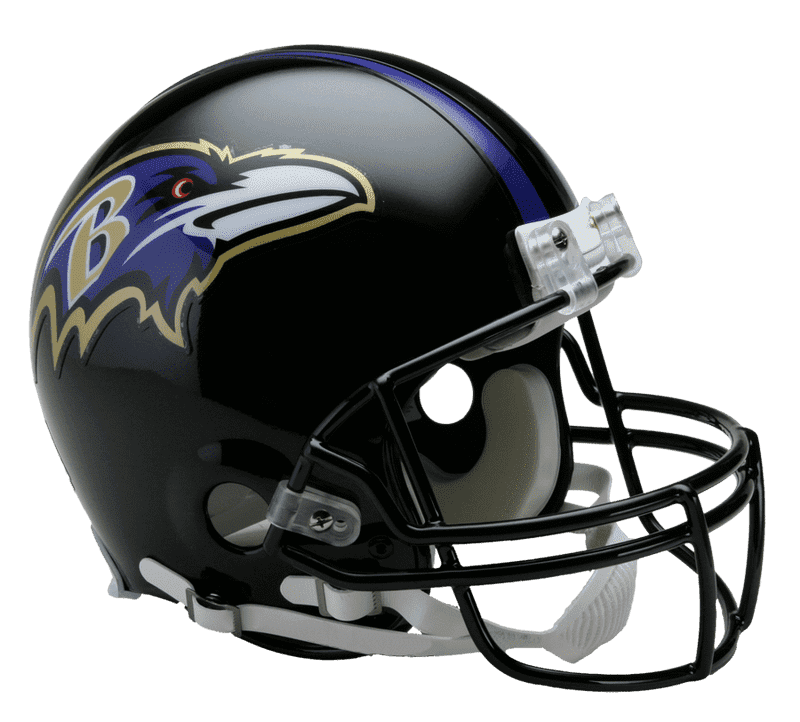 Ravens-Inspired Safety Helmet for Players PNG