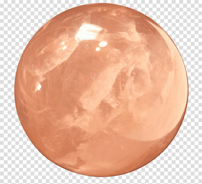 Radiant Rose Quartz Crystal Sphere PNG