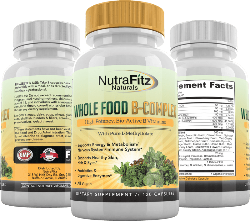 Vitamin Boost Whole Food B-Complex Power PNG