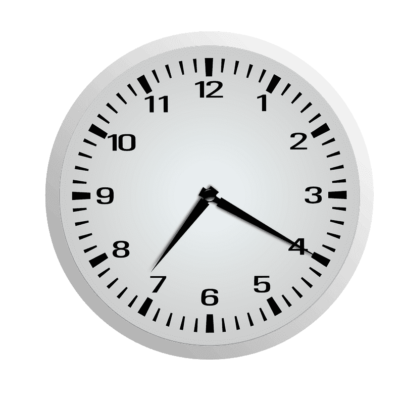 Classic Wall Clock Design PNG