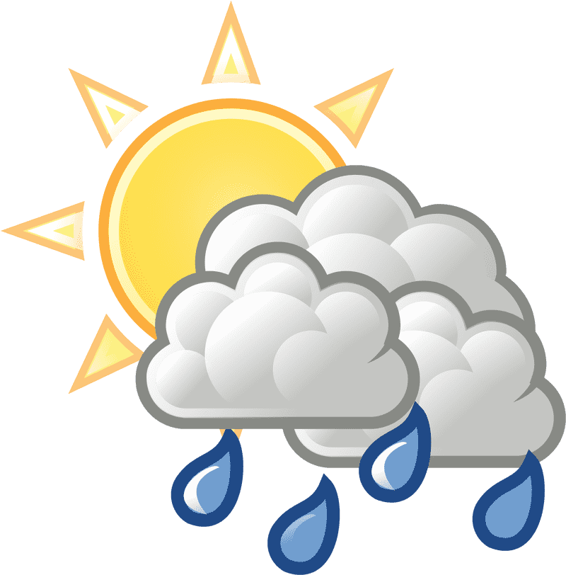Sunny Showers A Dance of Rain and Light PNG