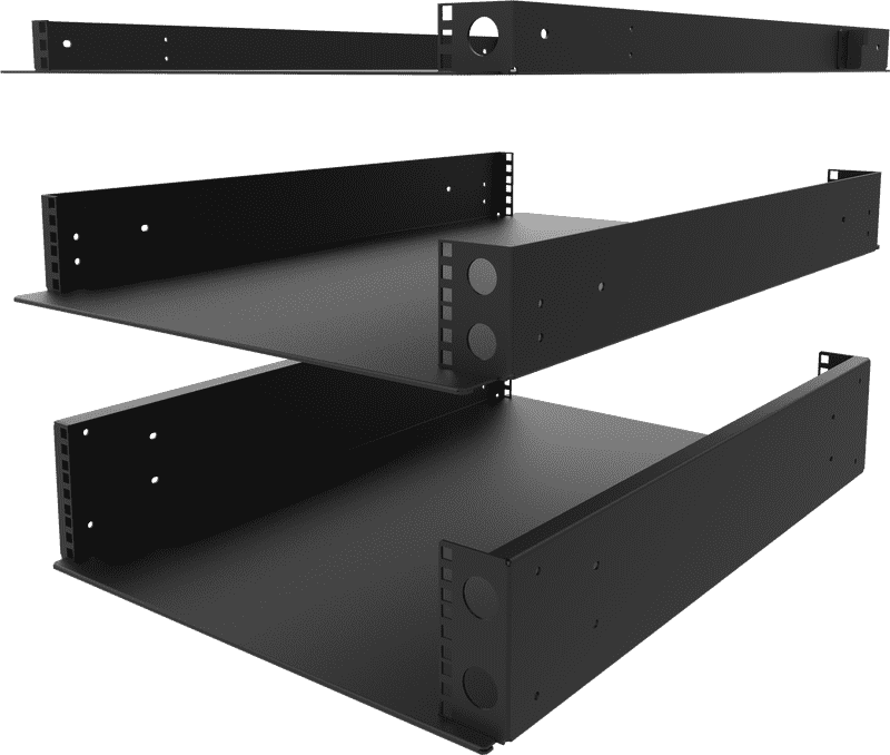 Modern Library Shelf Components for Organized Storage PNG