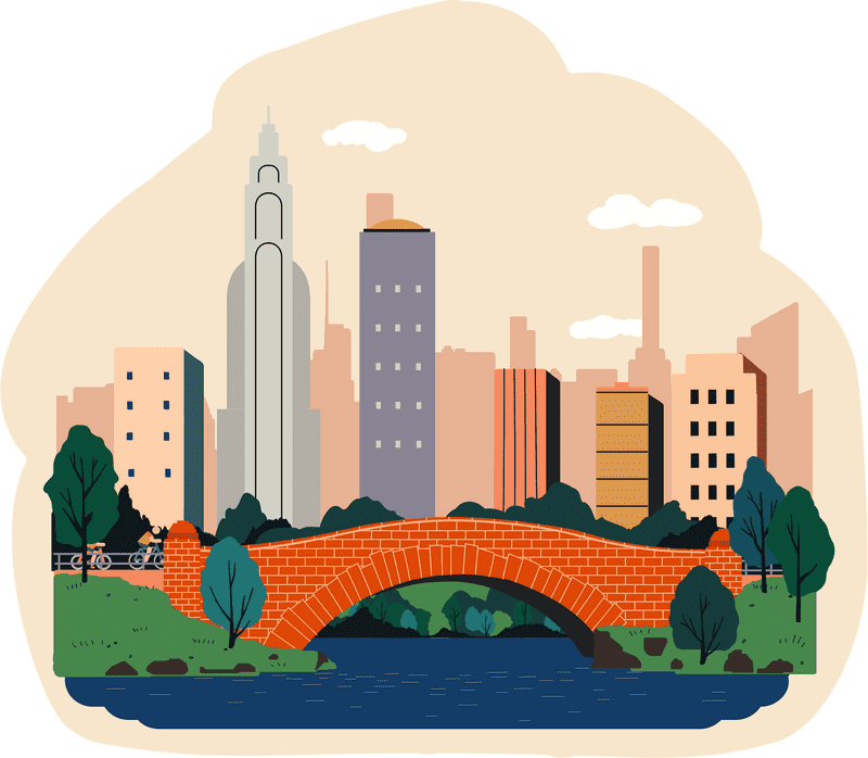 Charming Amusement Park in a City Oasis PNG