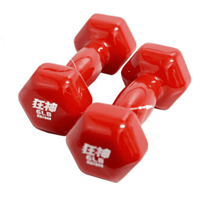Bold Red Gym Weights for Strength Training PNG