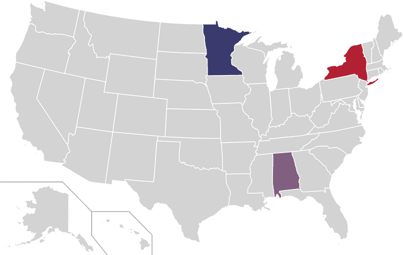 Highlighted Regions on the USA Map A Closer Look PNG
