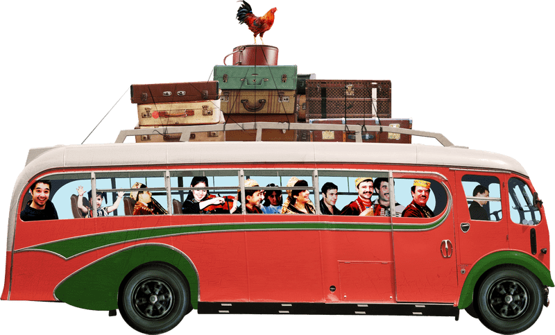 Colorful Journey The Bus of Adventures PNG