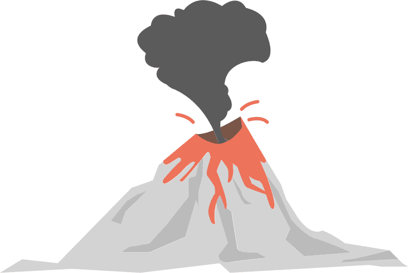 Majestic Eruption The Power of Volcano Dynamics PNG