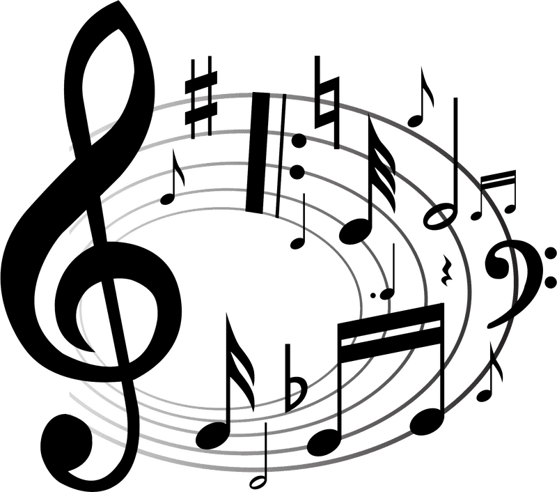 Flowing Melodies of the Music Note Symphony PNG