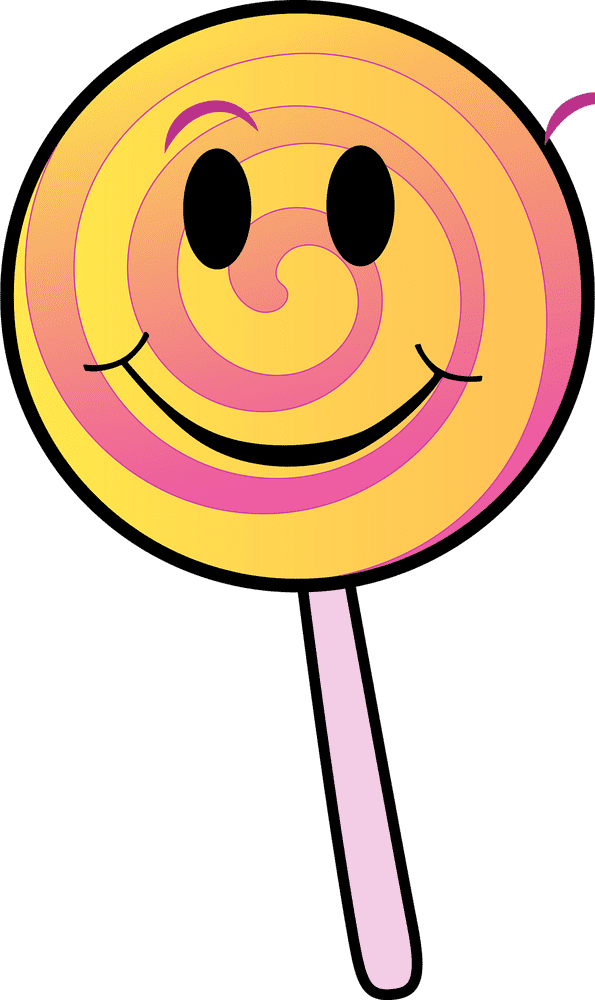 Sunny Smiles Lollipop Delight PNG