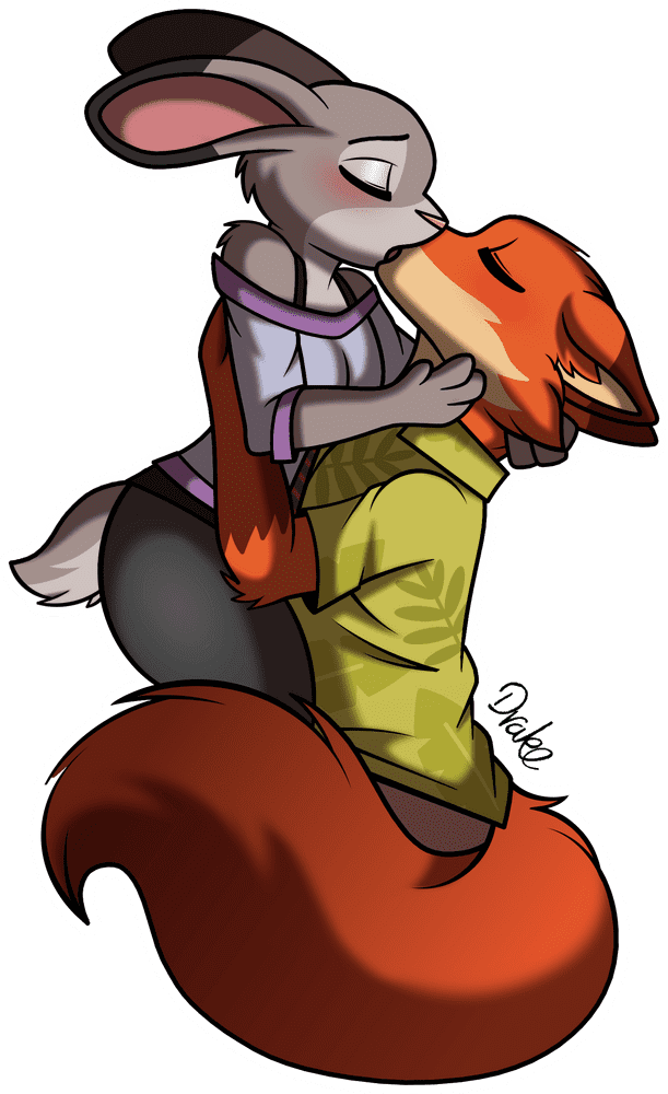 Whimsical Kiss Under the Moonlight PNG