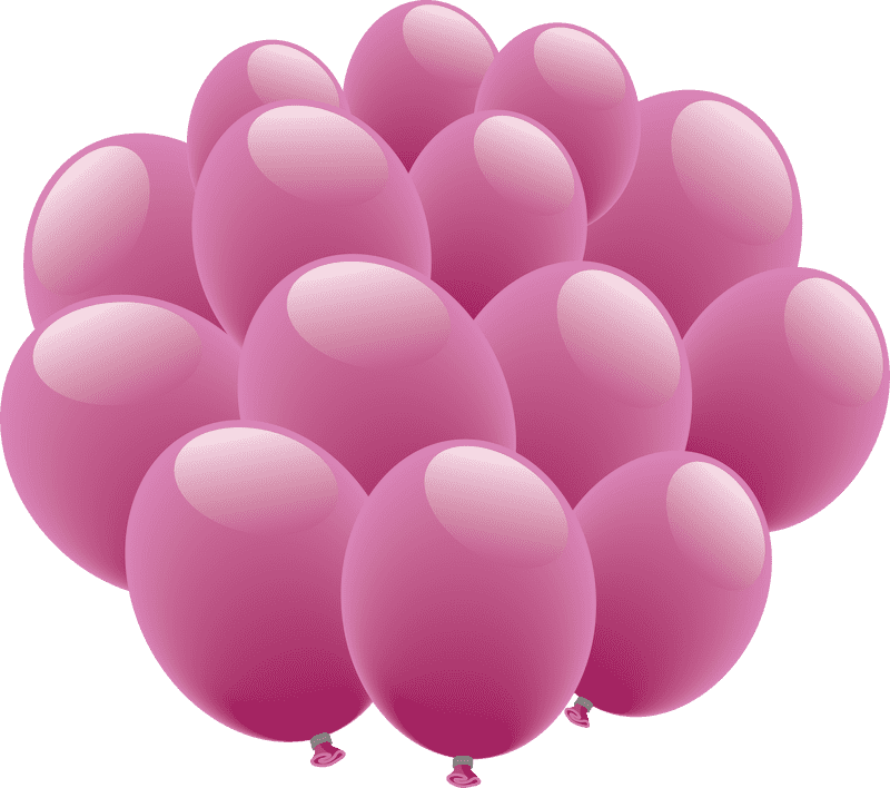 Pink Balloon Fiesta PNG