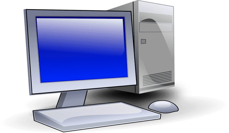 Stylish Desktop Computer Setup for Modern Workspaces PNG