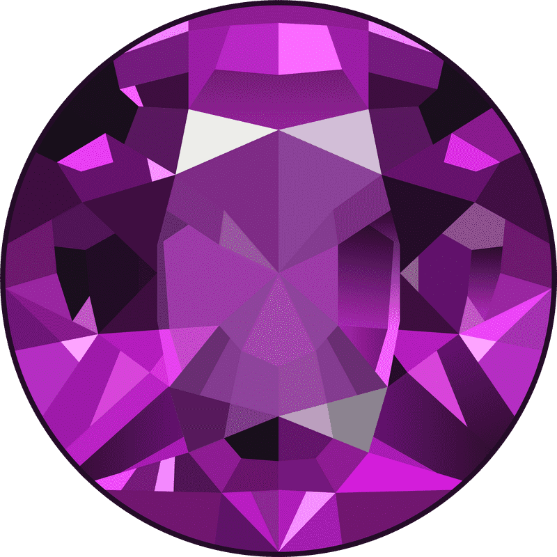 Radiant Purple Gemstone Elegance PNG
