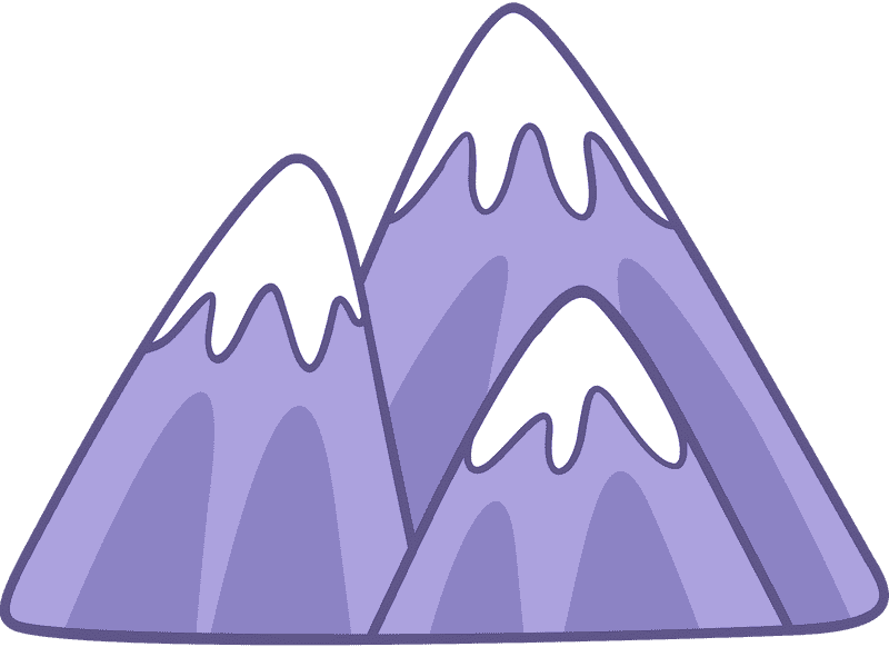 Majestic Purple Peaks of the Mountain Range PNG
