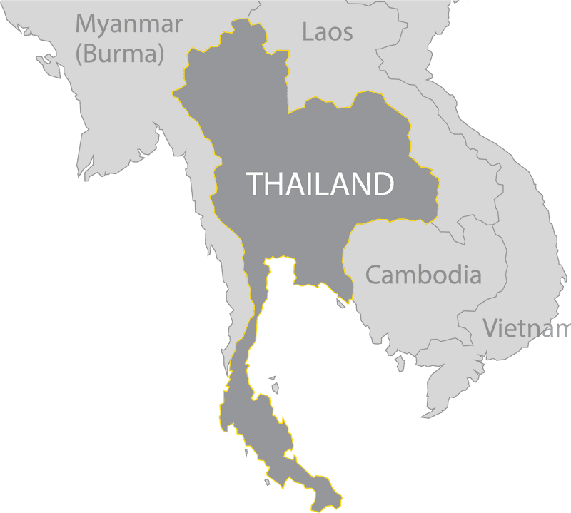 Thailand A Geographic Map Overview PNG