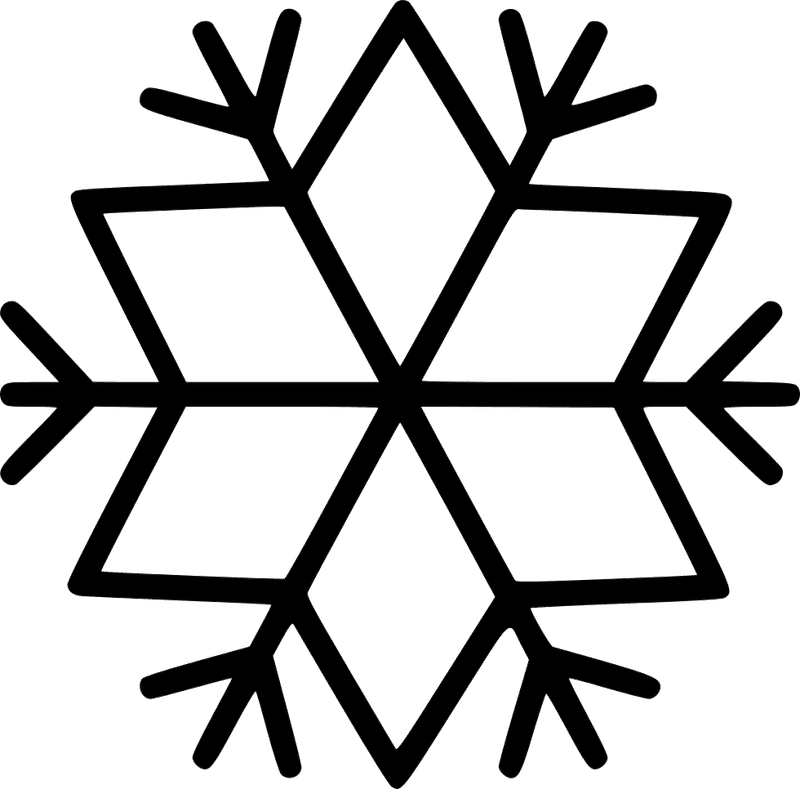 Winter's Frozen Snowflake Serenity PNG