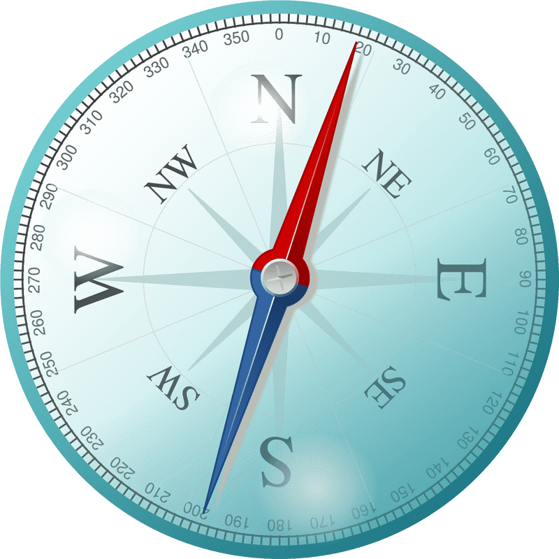 Compass Rose Navigating the Directions of Life PNG