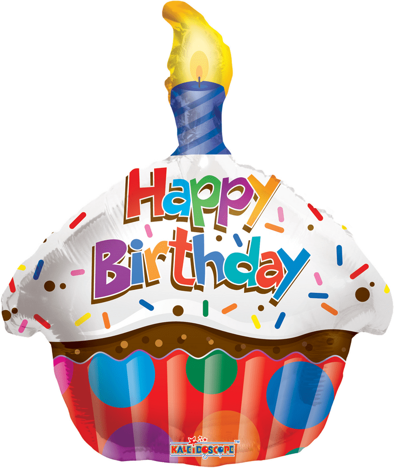 Joyful Birthday Cupcake Celebration PNG