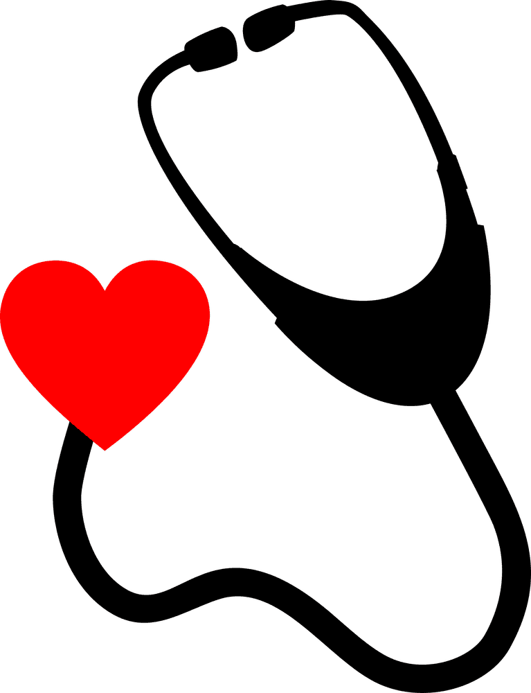Stethoscope Heartbeat Love Connection PNG