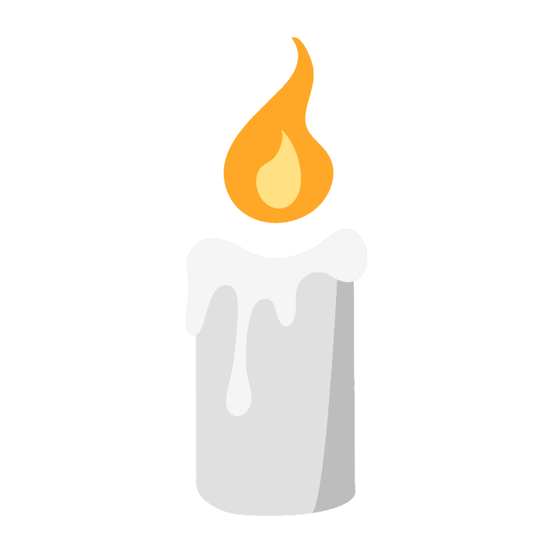 Radiant Candle of Warmth and Serenity PNG