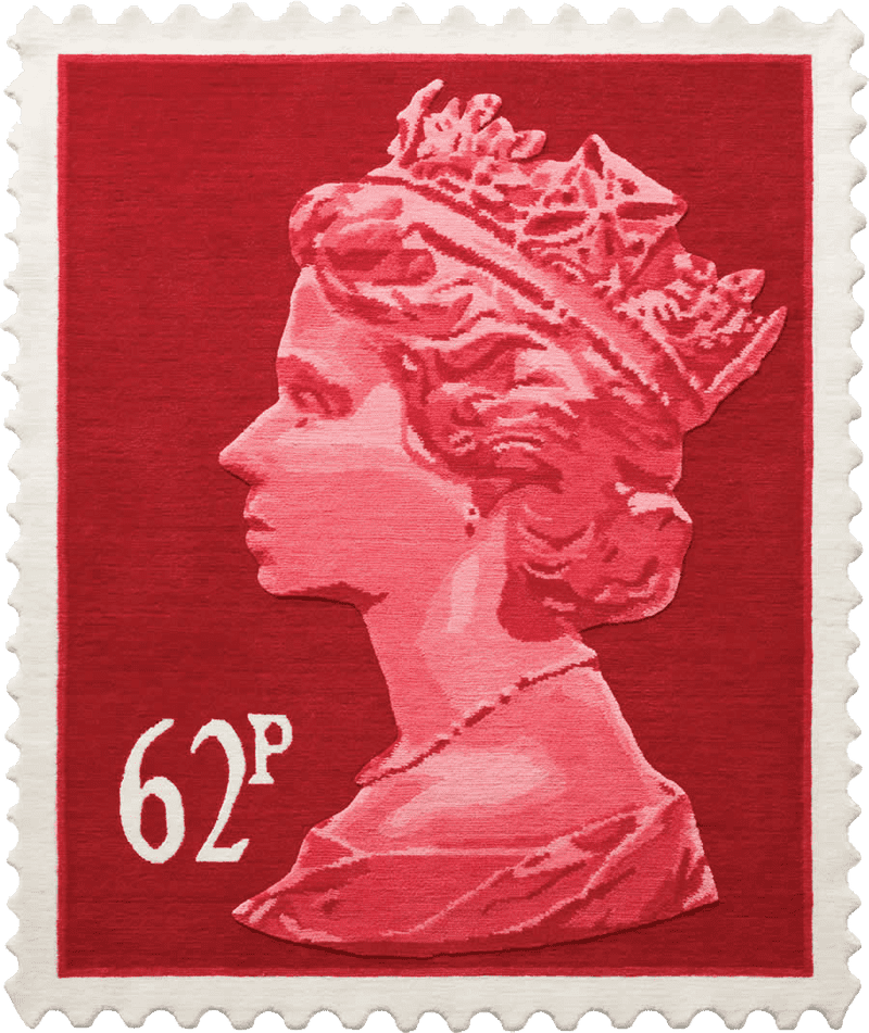 Royal Profile Rubber Stamp Design PNG