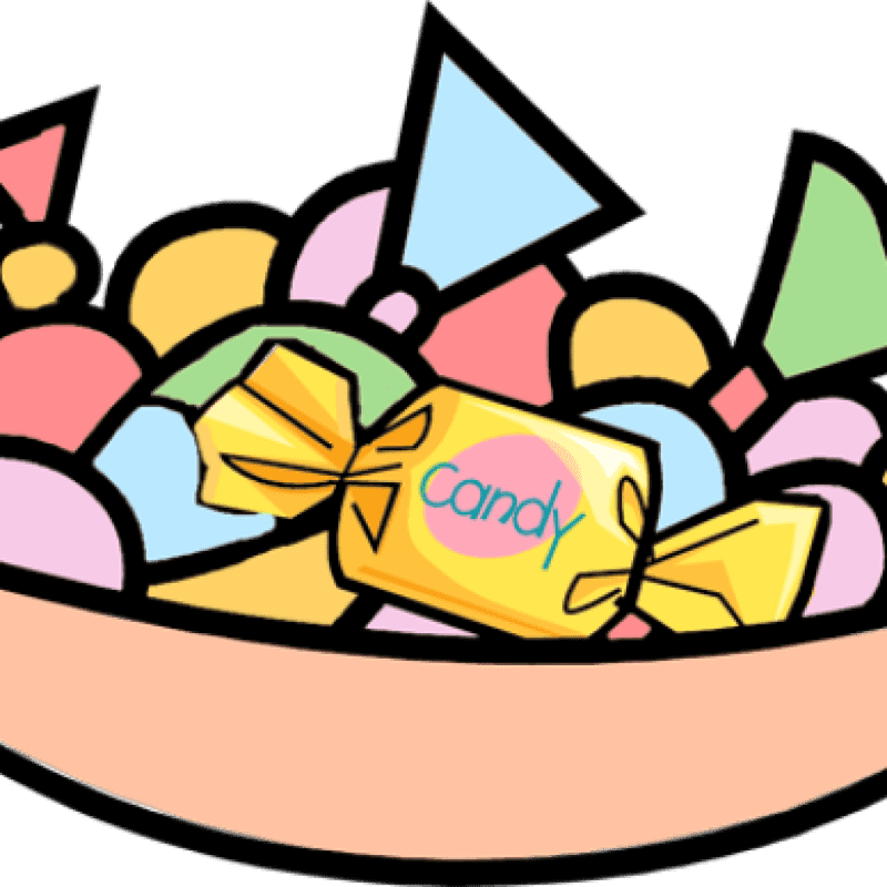 Candy Cane Delight in a Sweet Bowl PNG