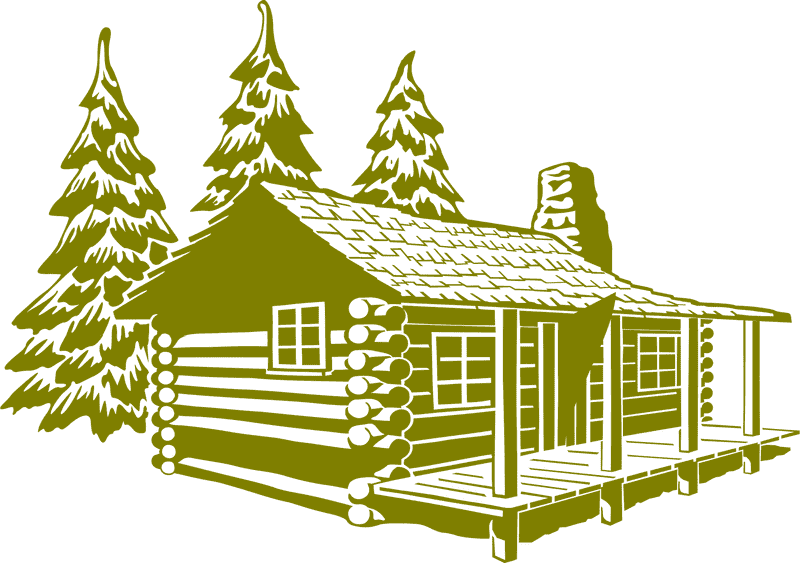 Serene Mountain Cabin Retreat in the Pines PNG