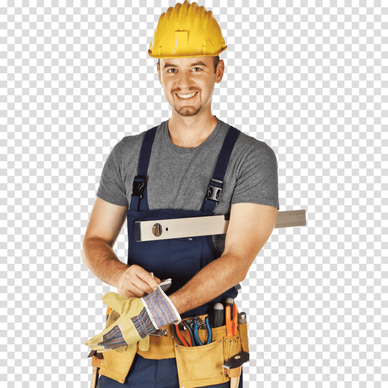 Skilled Factory Worker with Safety Gear PNG