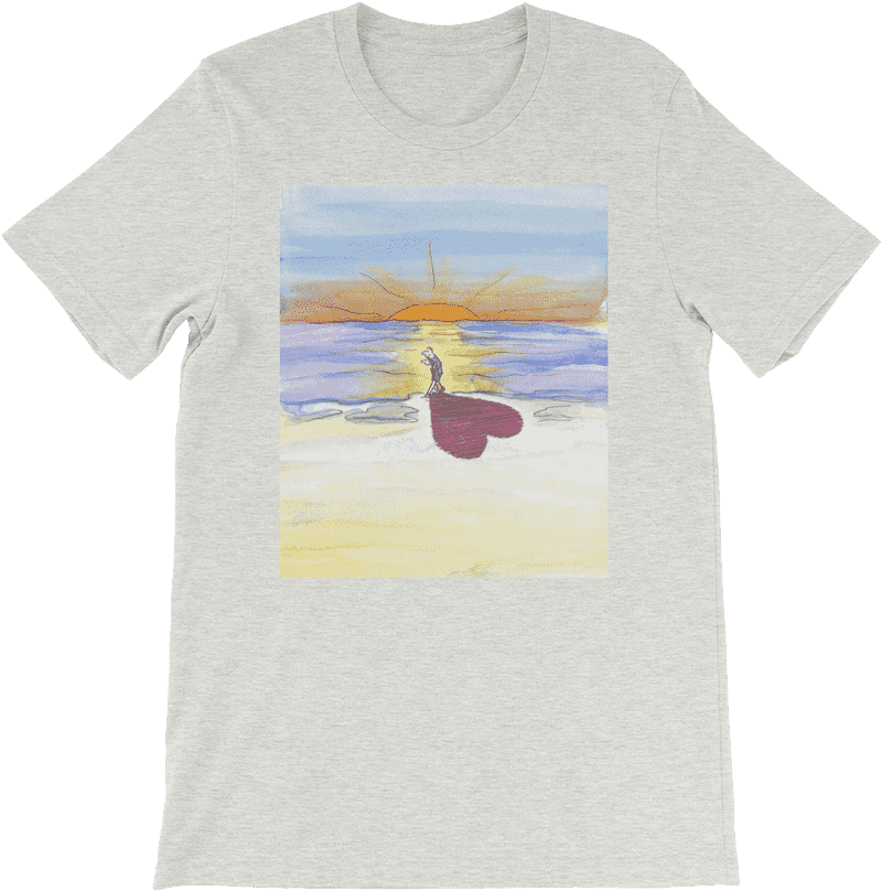 Sunset Embrace Love at Dusk PNG