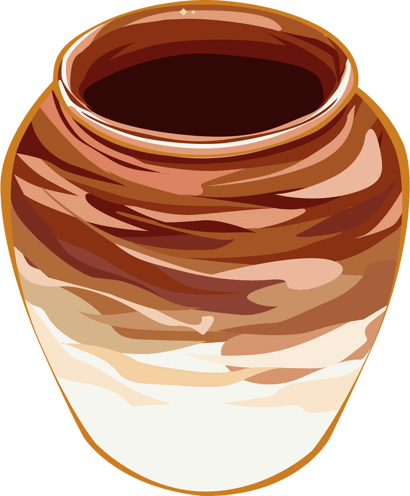 Elegant Earthy Plant Pot Design PNG