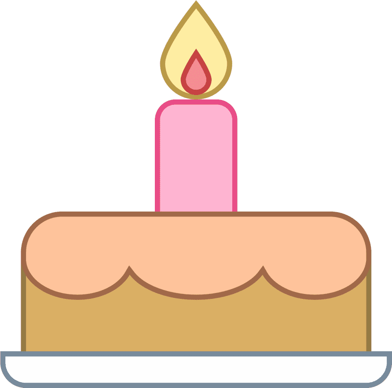 Joyful Birthday Celebration Cake PNG