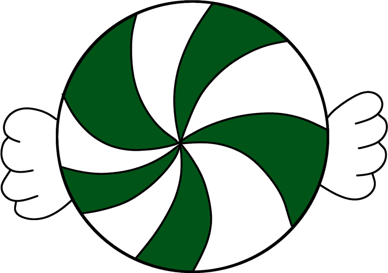 Whimsical Peppermint Candy Delight PNG