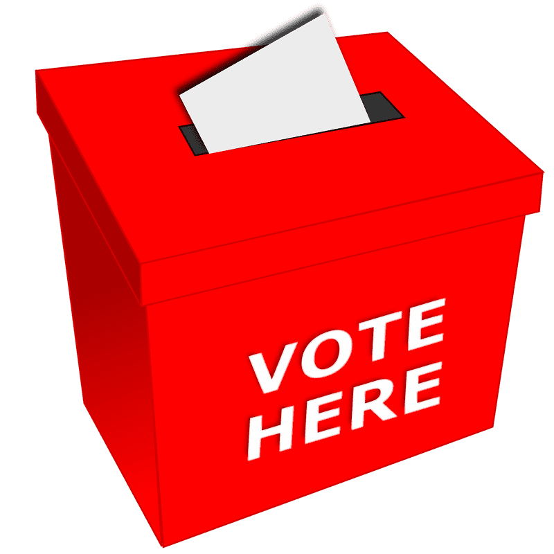 Red Box for Election Ballot Submission PNG