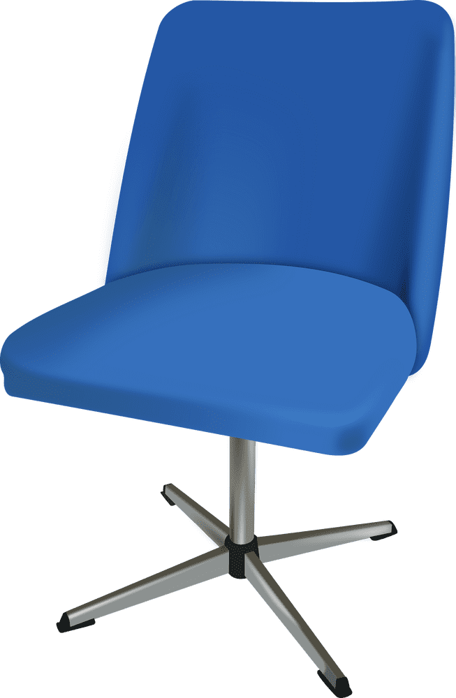 Modern Blue Home Appliance Chair PNG