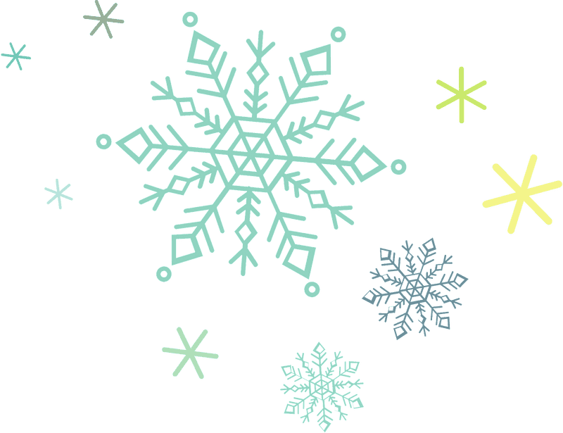 Snowflakes Dancing in a Winter Wonderland PNG