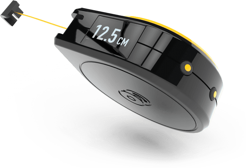 Digital Measuring Tape with LCD Display PNG