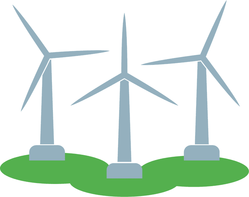 Sustainable Energy with Wind Turbines PNG