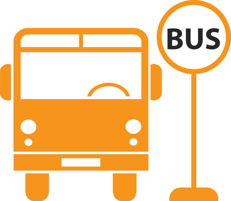 School Bus at the Stop PNG