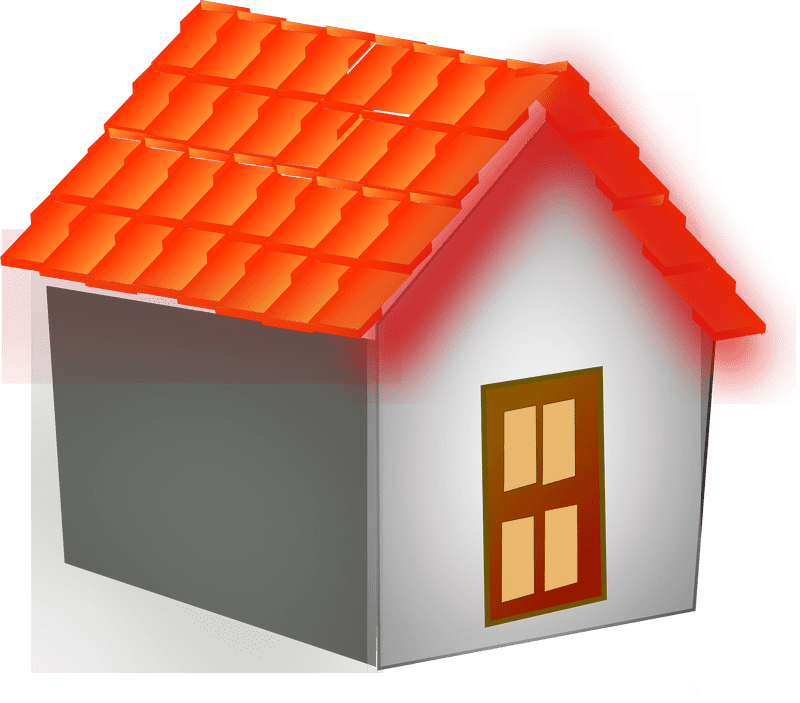 Cozy Charm House with Bright Rooftop PNG