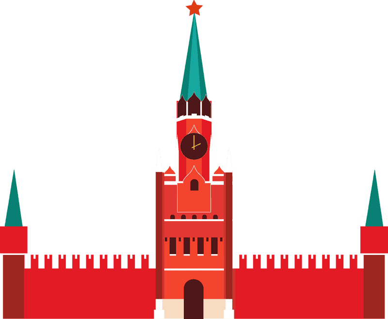 Cell Tower in a Historic Skyline PNG