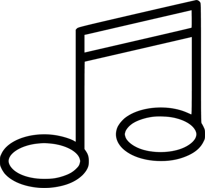 Elegant Transformation of Music Note Design PNG
