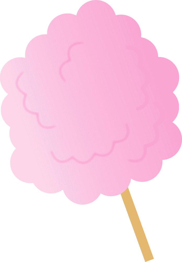 Sweet Whirls of Cotton Candy Delight PNG