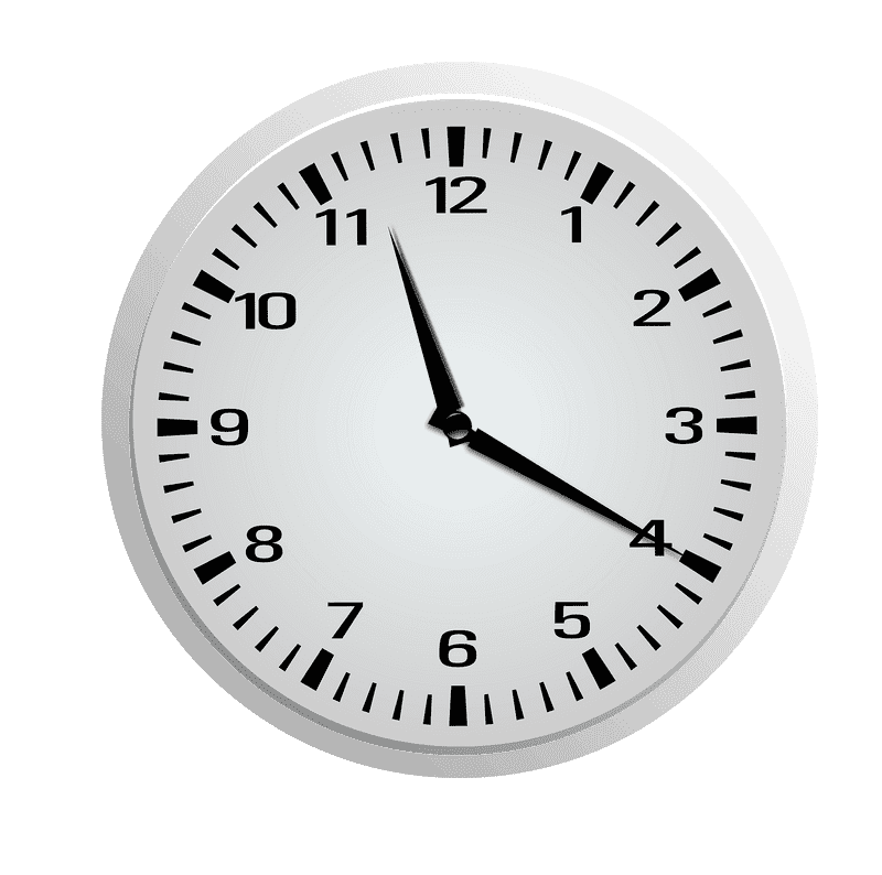 Classic Wall Clock Design PNG