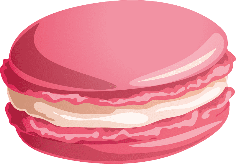 Elegant Pink Macaron Box Delight PNG