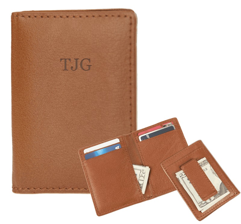 Personalized Classic Leather Wallet Design PNG