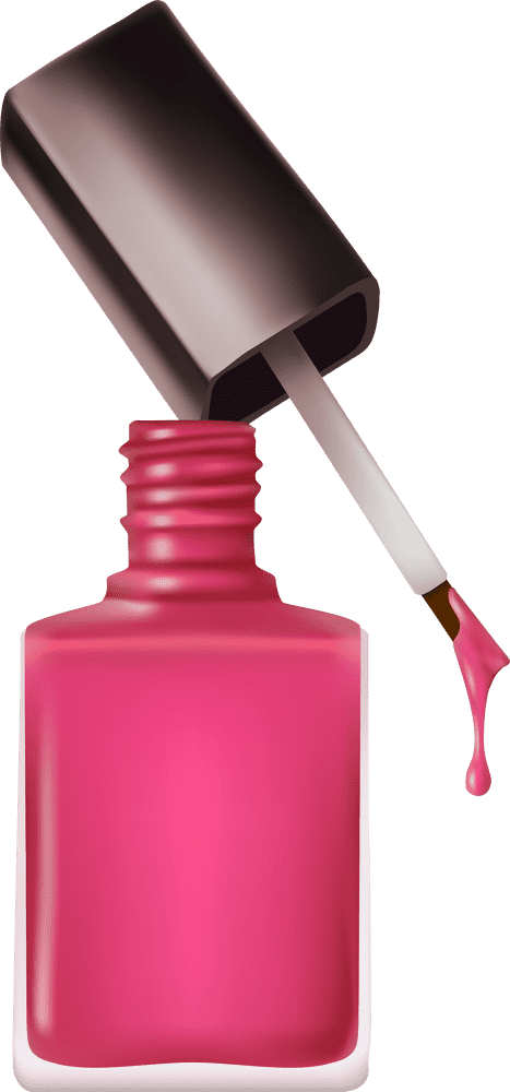 Vibrant Elegance Nail Polish Delight PNG
