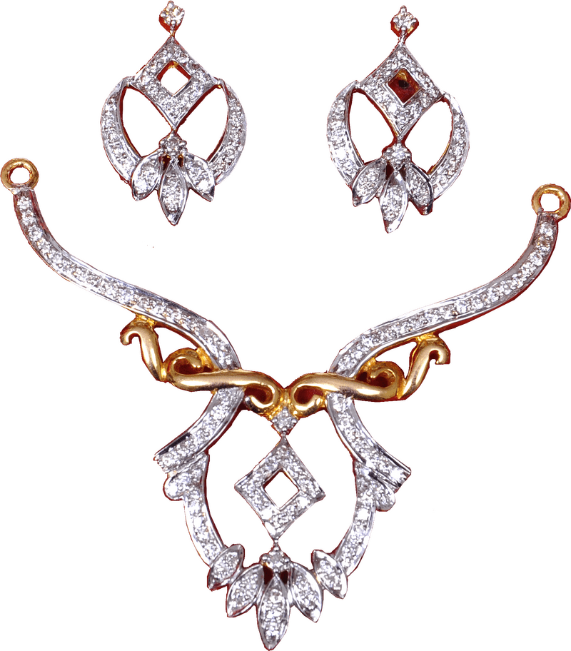 Elegant Diamond Jewelry Set for Special Occasions PNG
