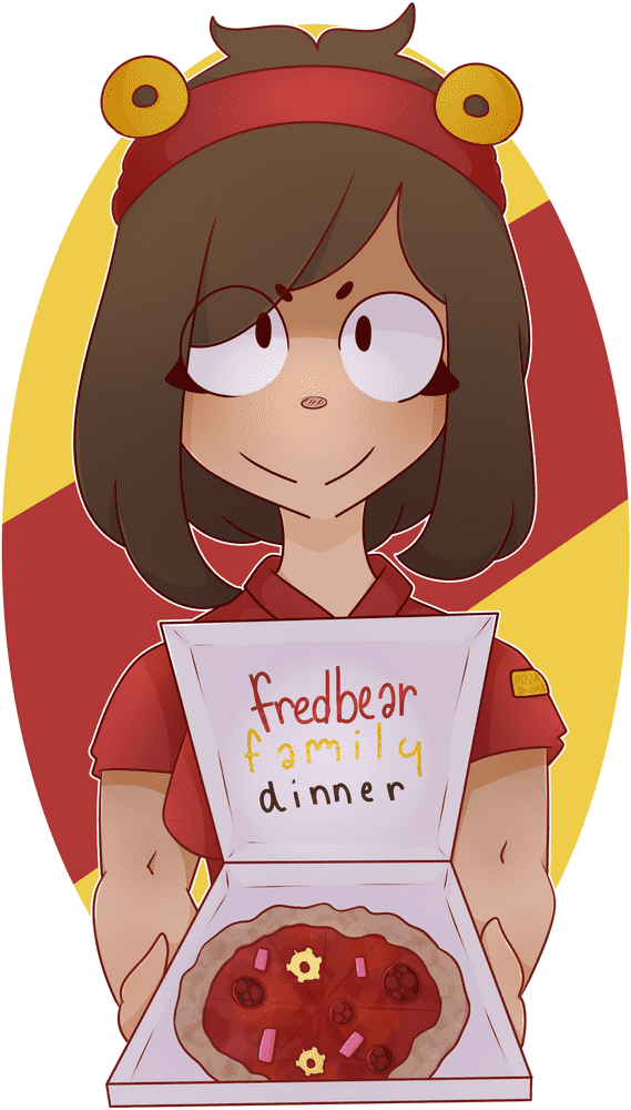 Fredbear Family Dinner A Slice of Togetherness PNG